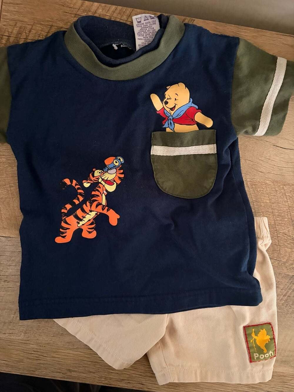 Vintage Disney Winnie the Pooh and Tigger Toddler 2T Outfit Set